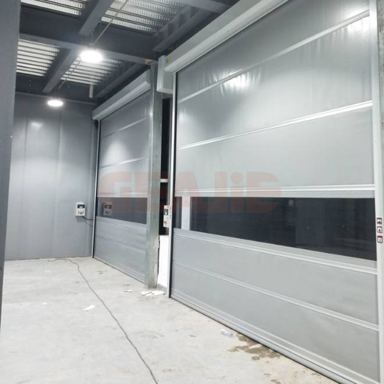 Fabricante Proveedores Mayorista Seguridad PVC Puerta Enrollable de Alta Velocidad