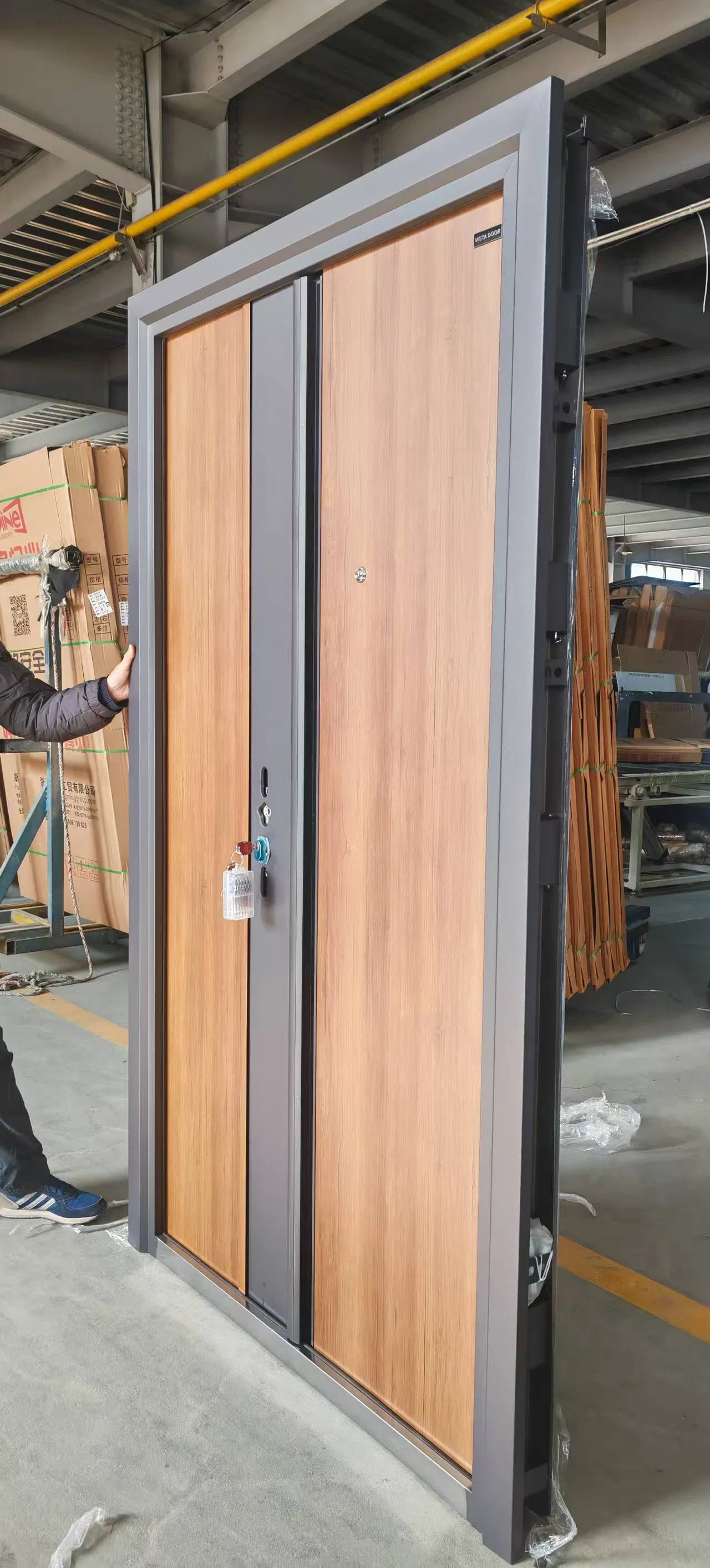 Puertas pivotantes de casas, entrada principal, exterior, seguridad, puertas de acero, puerta exterior