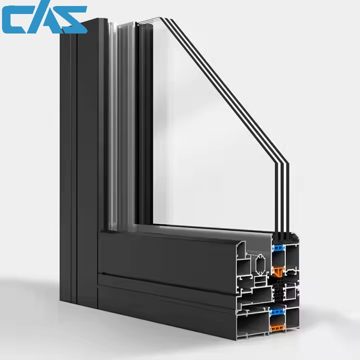 CAS Aluminum Glass Bifold Door Folding Sliding Door Space-Saving Design Smooth Operation Indoor Outdoor Patio Folding Door