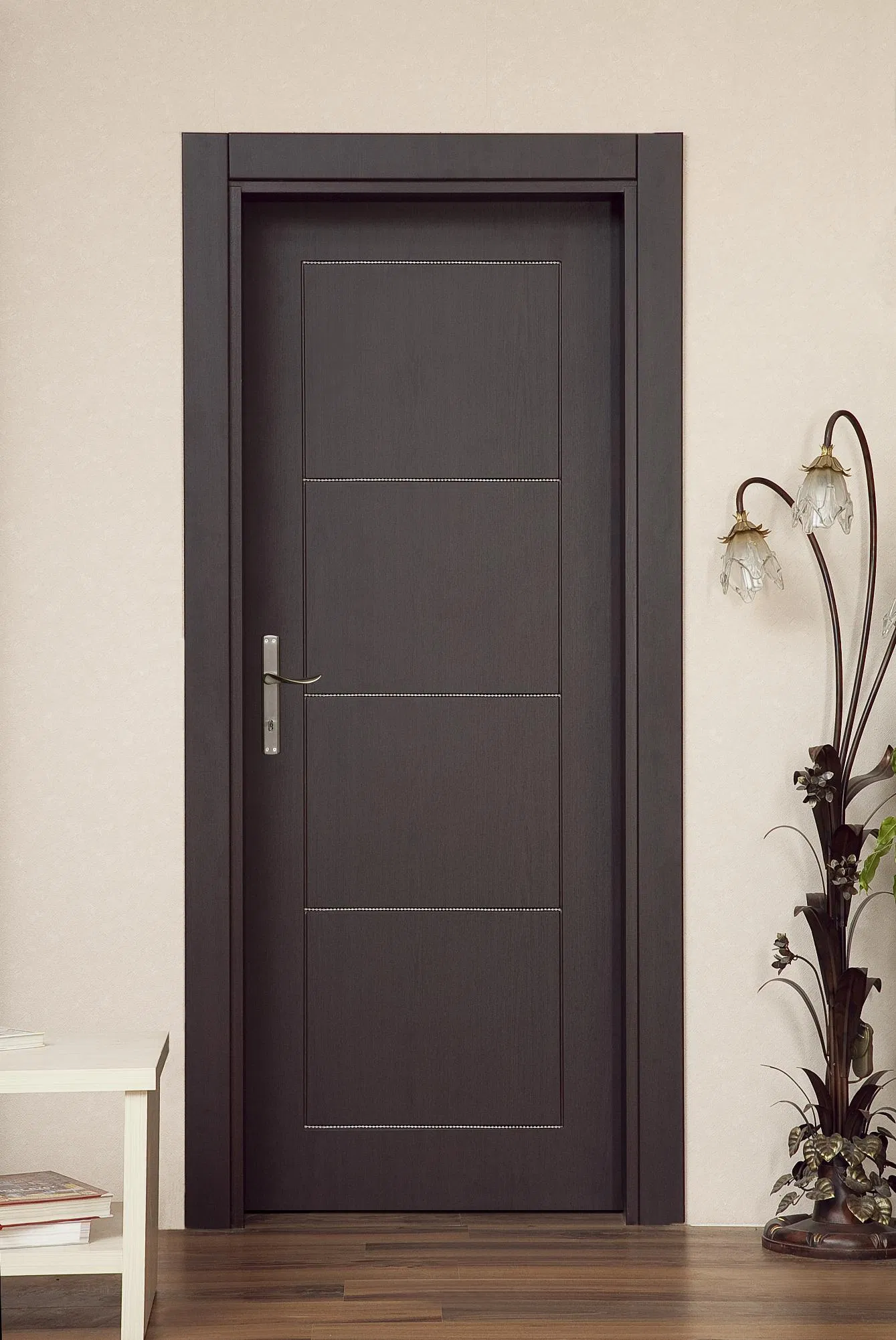 Durable with Warm Acoustic Soundproofing Elements Wood Door