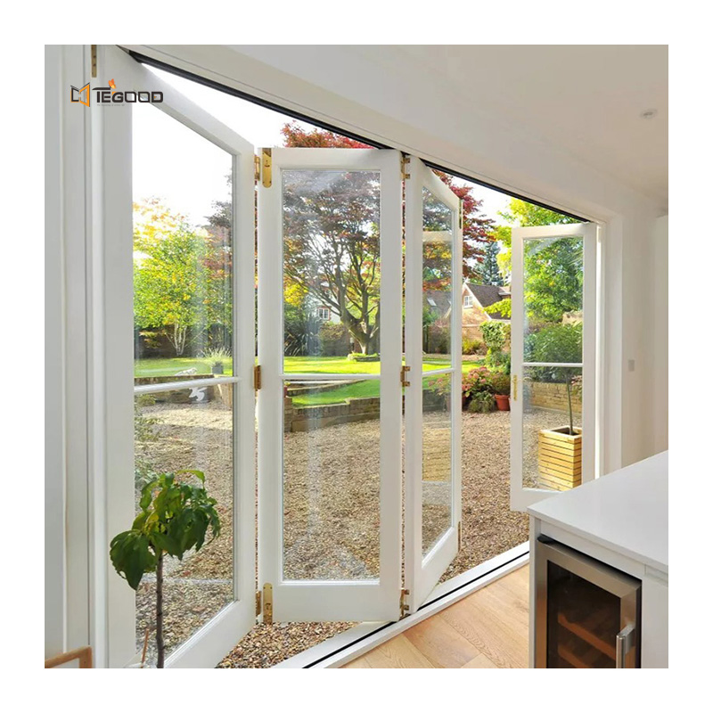 California Architectural Residential Project Storefront Commercial Bifolding Glass UPVC Folding Doors