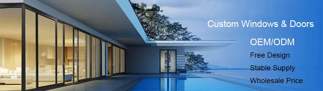 Aluminium Bifold Patio Folding Glass Doors