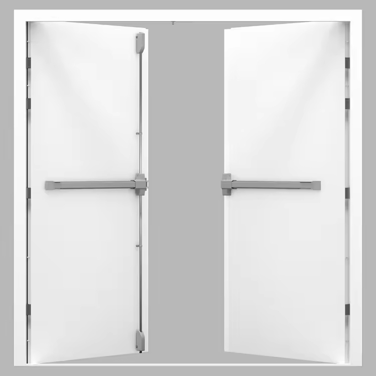 Commercial 1 Hour Fire-Rated Steel Door Heavy Duty Contemporary Design Outdoor Applications Fire-Rated Features
