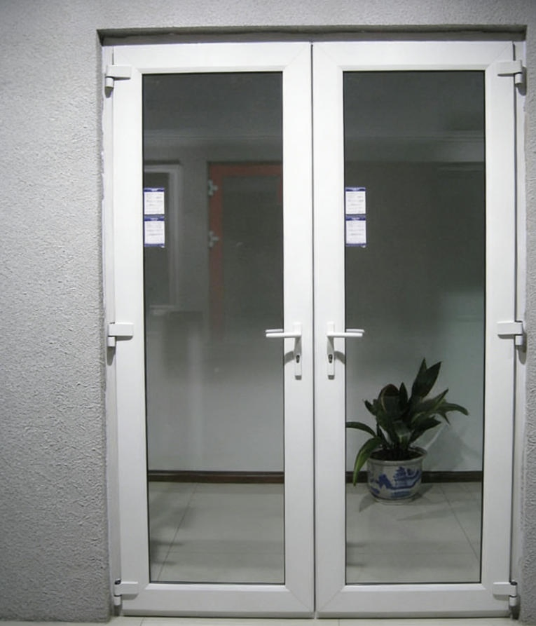 Conch UPVC Casement Door Custom Size Double Glazing for Residential Entrance