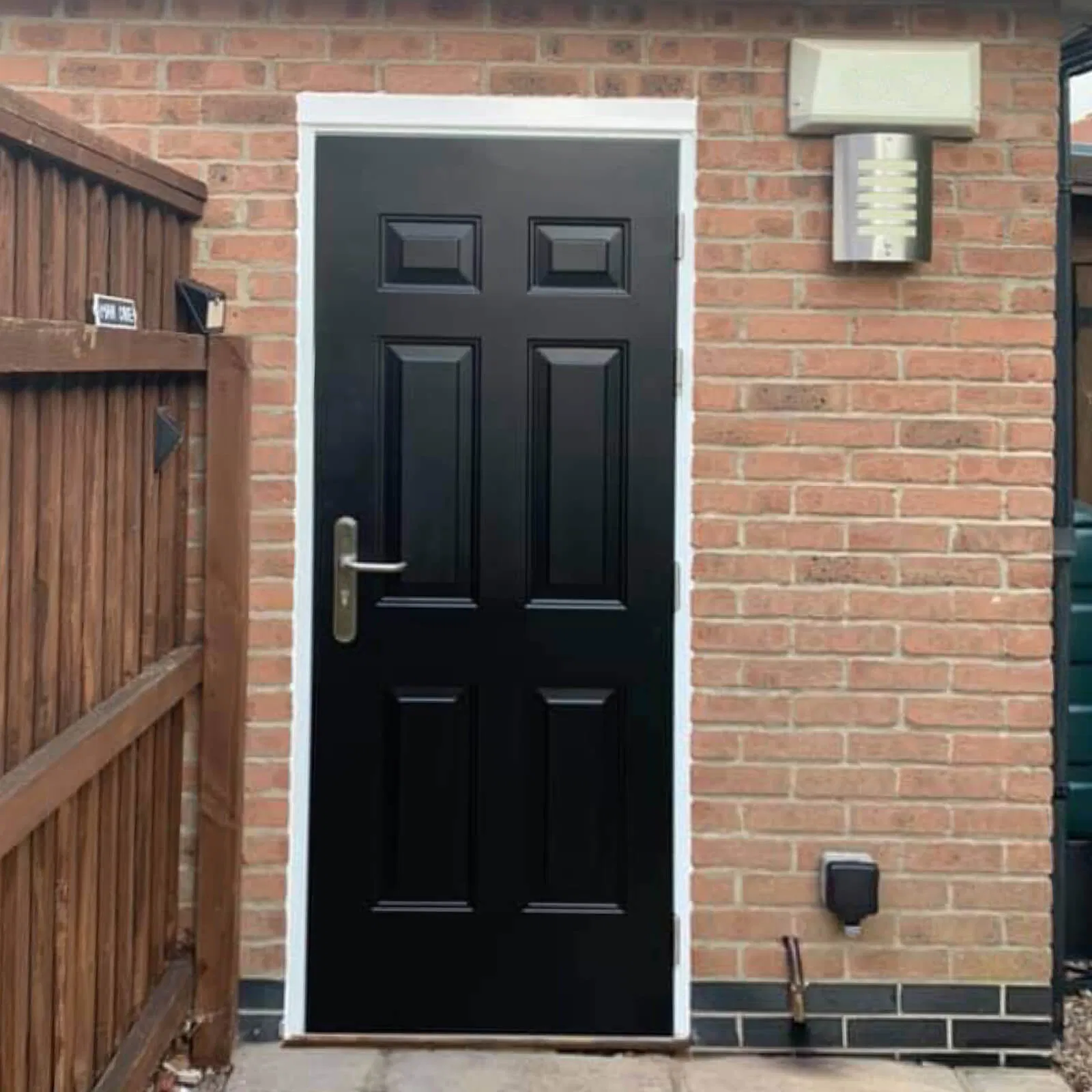 Mejor precio en China puerta de entrada de acero de alta calidad y a prueba de agua, puertas de seguridad de acero para exteriores