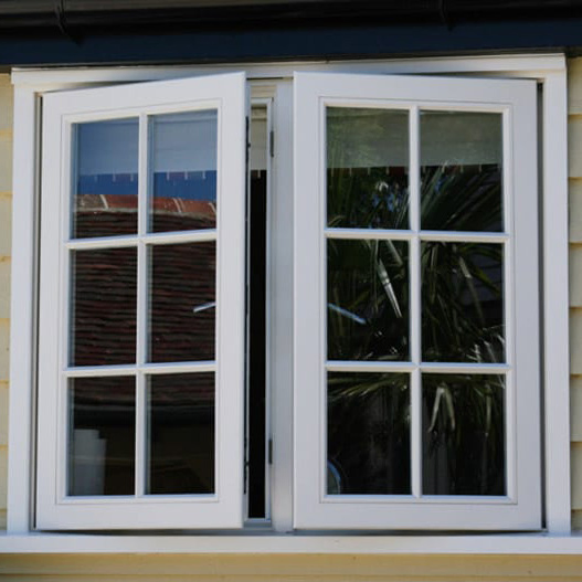 European Style Double Glass Casement Window Plastic Steel PVC/ UPVC Windows and Doors for Apartment Residential