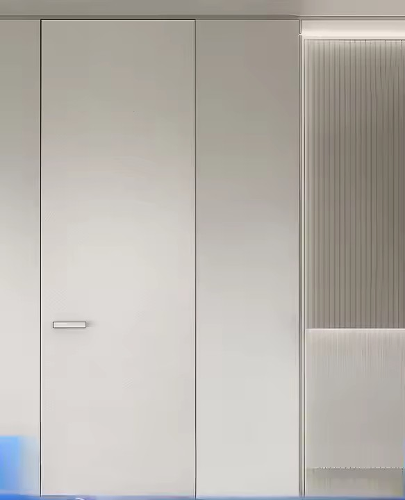 High-End Luxury Secret Room Wooden Internal Frameless Invisible Flush Hinged Hidden Door