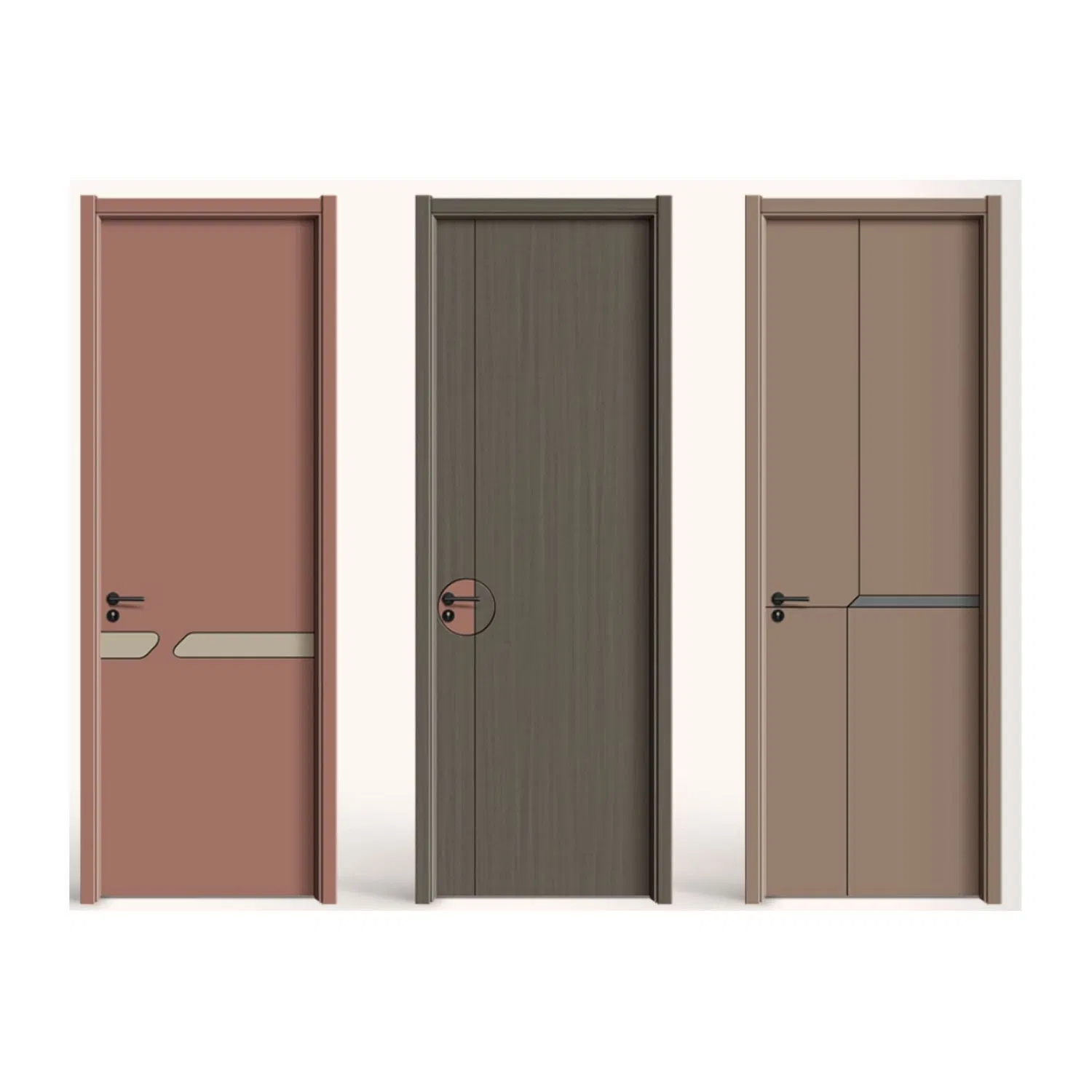 Frameless Secret Doors Composite Wood Steel Veneer Invisible Flush Wooden Concealed Hidden Room Invisible Wood Door China