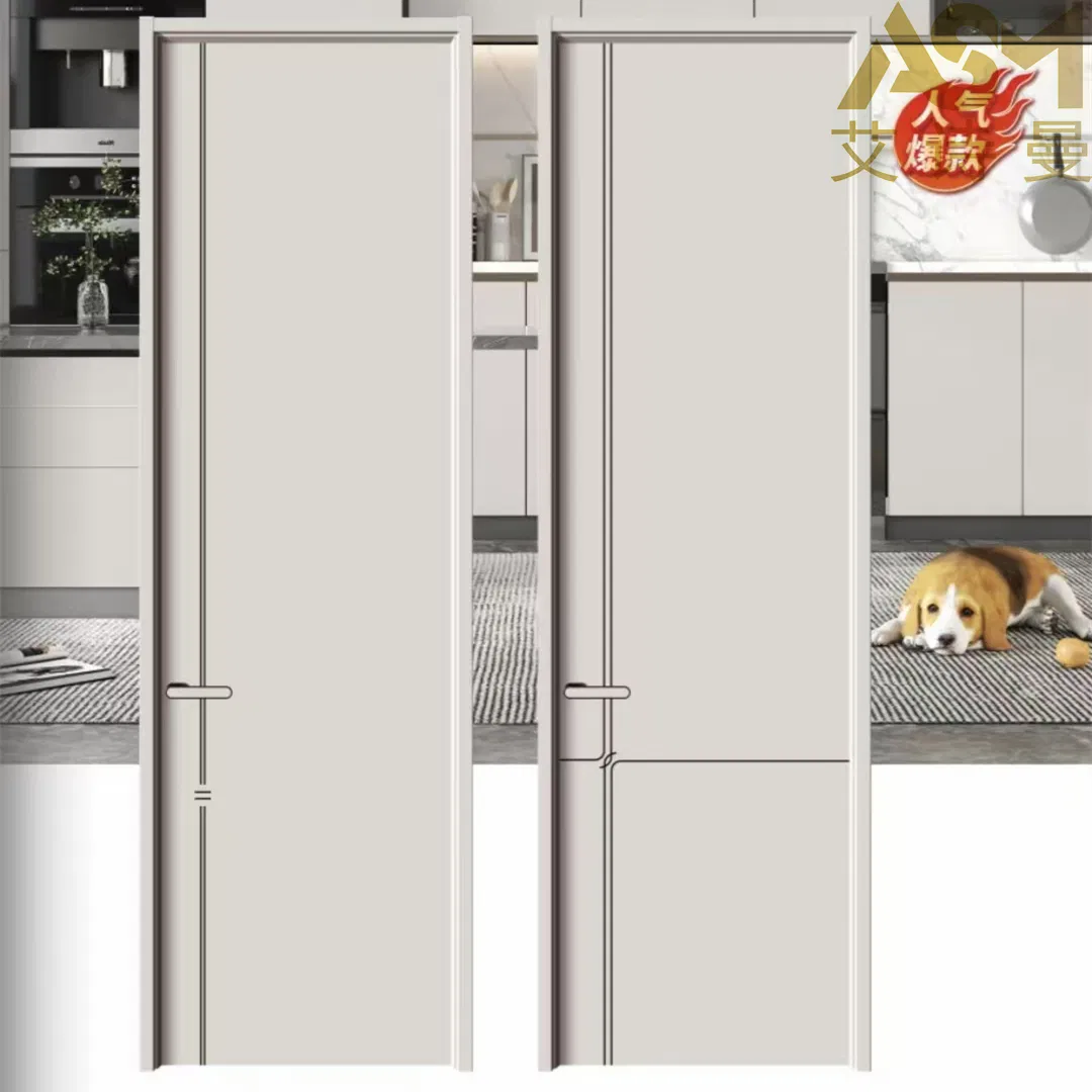 Wholesale Latest Design Aluminum Interior Flush Concealed Invisible Timber Solid Wooden Bedroom Hidden Secret Interior Solid Luxury Wooden Door