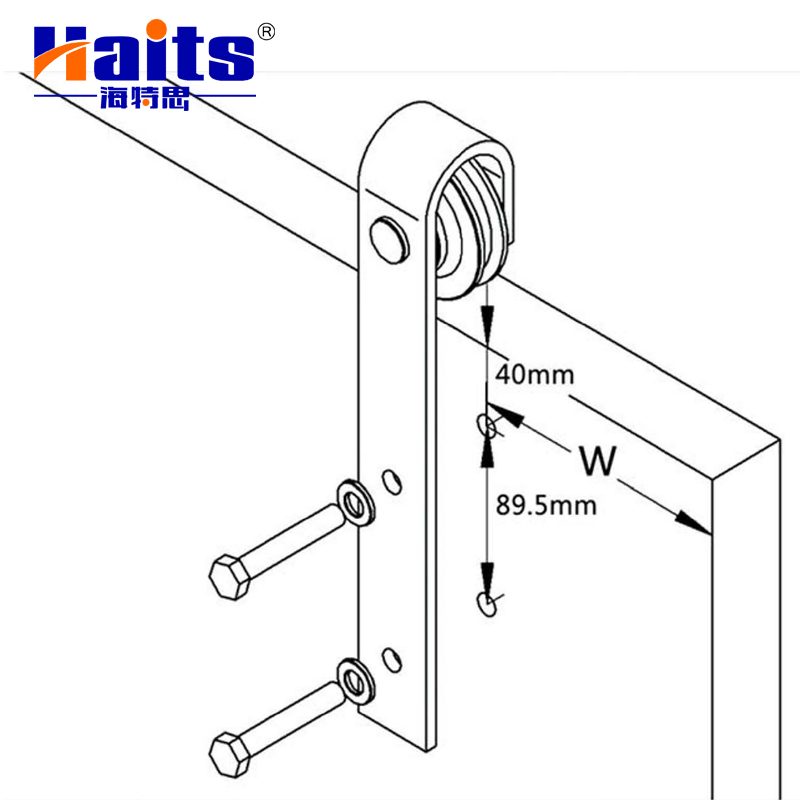 Furniture Fittings Hardware Sliding Barn Door Hardware Kits Manufacturer and Supplier
