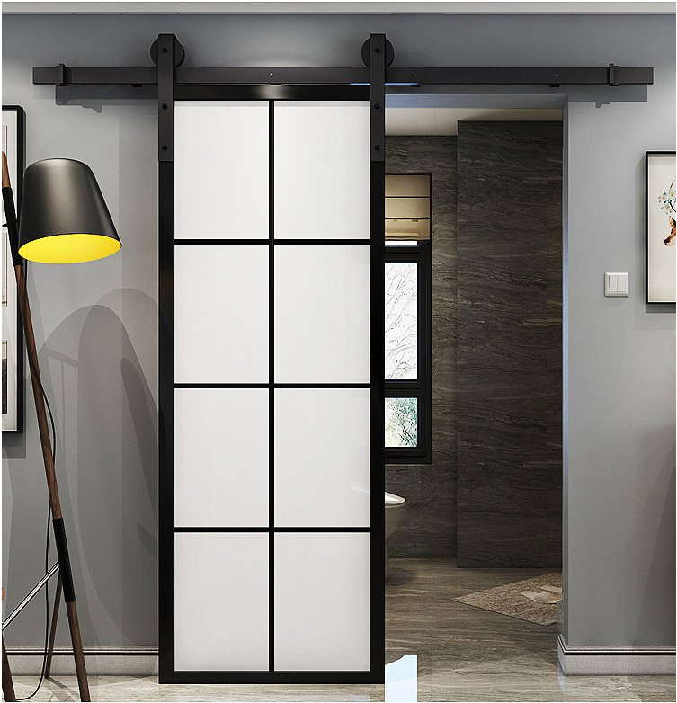 Glass Sliding Barn Door for Home Interior Decoration From China Glass Door Factory