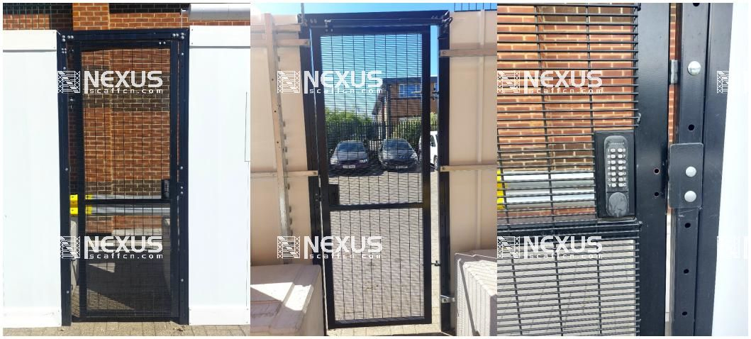 Puertas de seguridad para escuelas primarias, puertas de seguridad con cerraduras horizontales y verticales