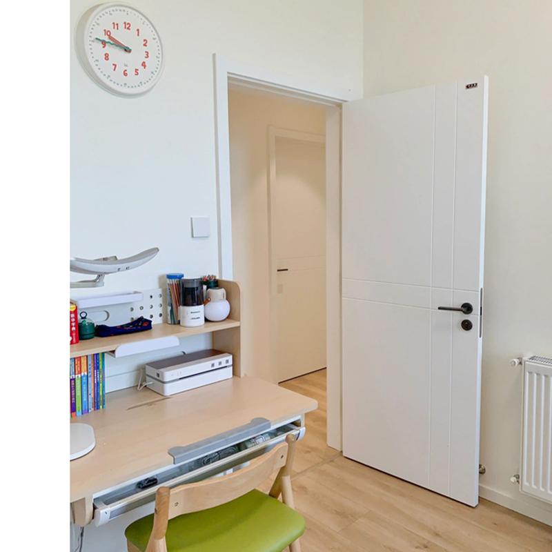 China Wholesale Wall Hiding Interior Front HDF Internal Laminated Main Wooden Door Design Invisible Concealed Hidden Secret Interior Timber WPC Door