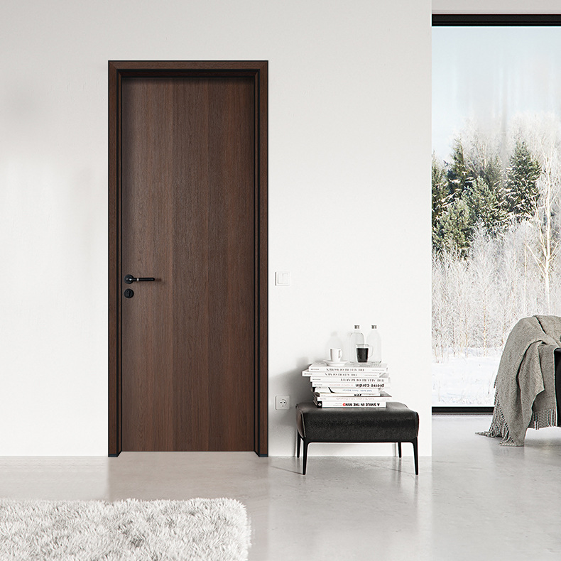 New Design Interior Frameless Secret Invisible Door with Aluminum Casing Flush Aluminum Wooden Interior Hidden Doors