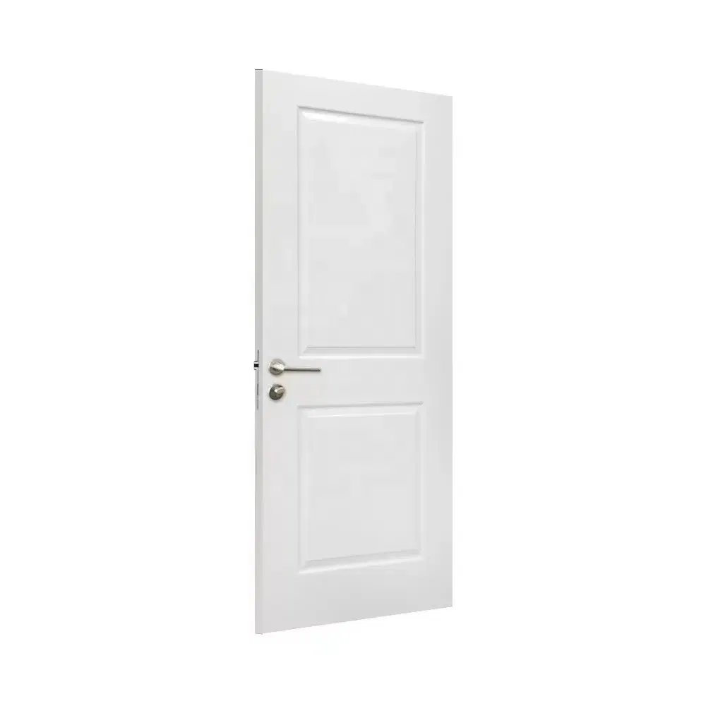 White Primer MDF Flush Solid Core Acoustic Soundproof Door for Hotels, House, Villa