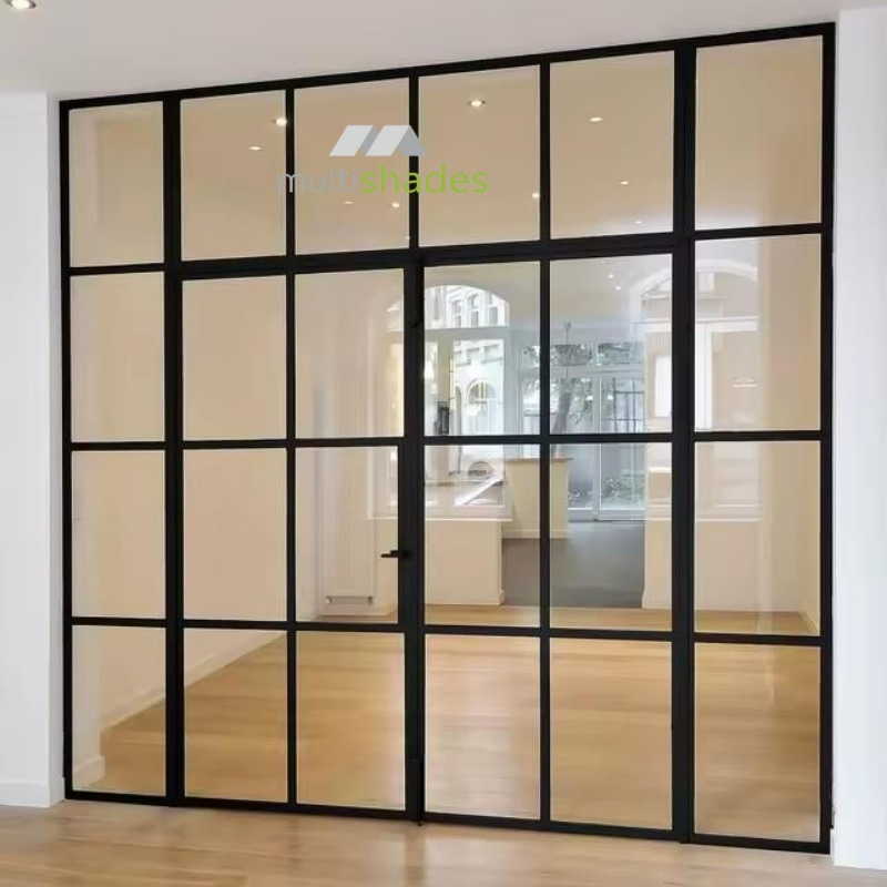 Diseño francés elegante puerta de aluminio para interiores con estilo puerta interior de aluminio duradera con soluciones de seguridad avanzadas de marca líder