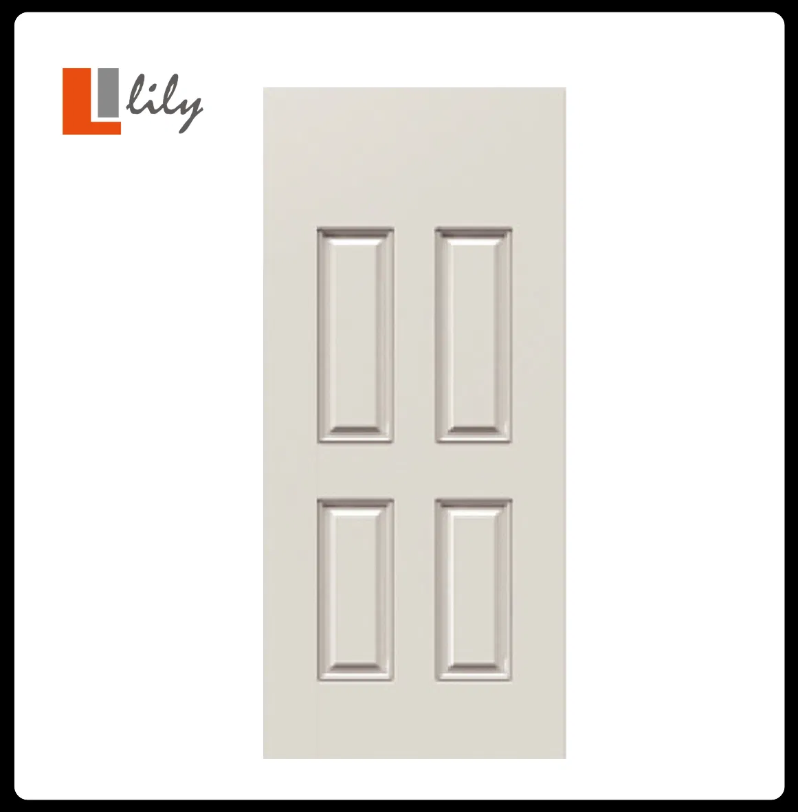Waterproof Fiberglass Entry Door with Wood Look Frame