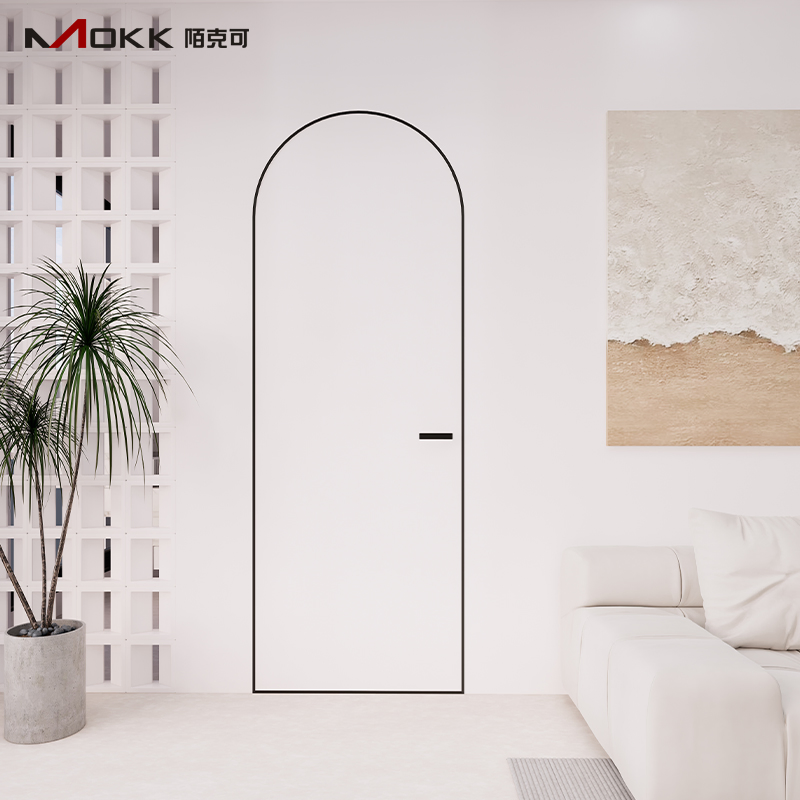 Aluminum Profile Invisible Flush Mounted High-End Secret Room Flush Frameless Hidden Door Invisible Door Aluminum Frame Aluminum Alloy Doors, Interior Doors