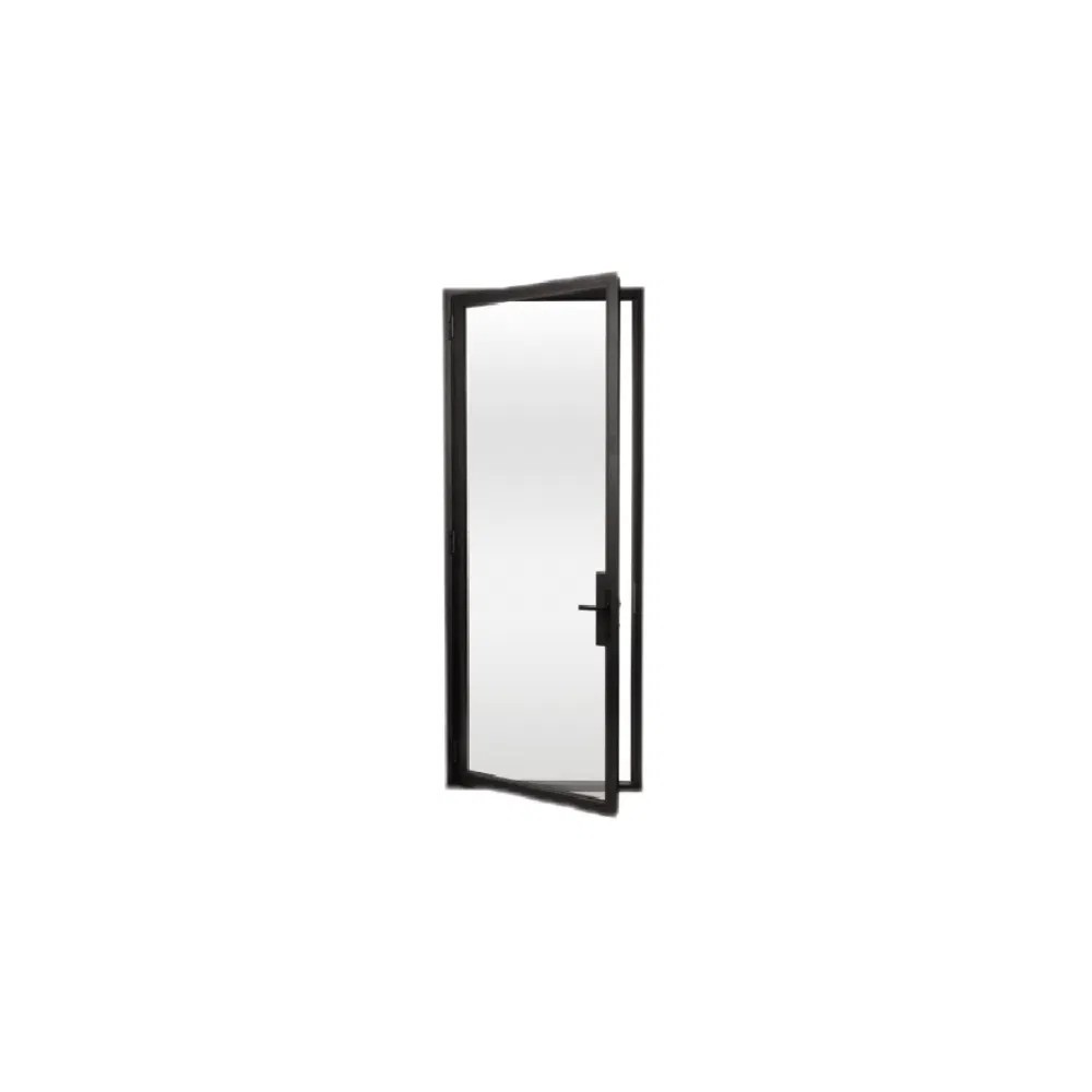 Minimalist Design Weatherproof Aluminum Alloy/Heat-Insulated Aluminum with Insulated Glass Casement Door for Entryway