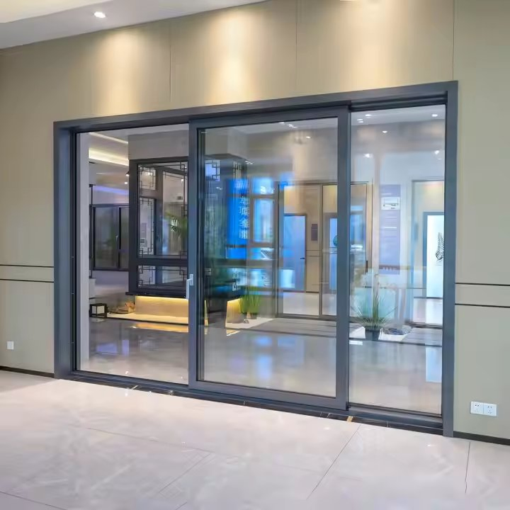 Custom 4 Panel Villa Sliding Door Patio Aluminum Glass Folding Bifold Door