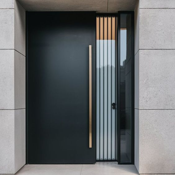 Factory Price Customized Main Exterior Entrance Entry Front Doors Metal Stainless Steel Steel Modern Wrought Iron Main Gate New Design Pivot Door