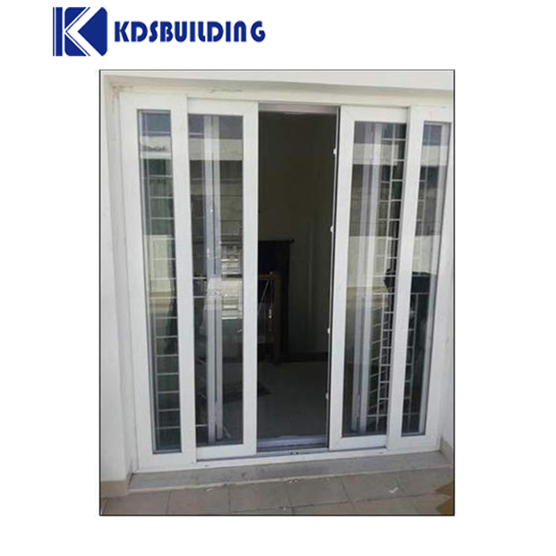 Exterior Entry Crittal Doors Design Tempered Glass PVC French Double Glass Doors Patio Swing UPVC Casement Door
