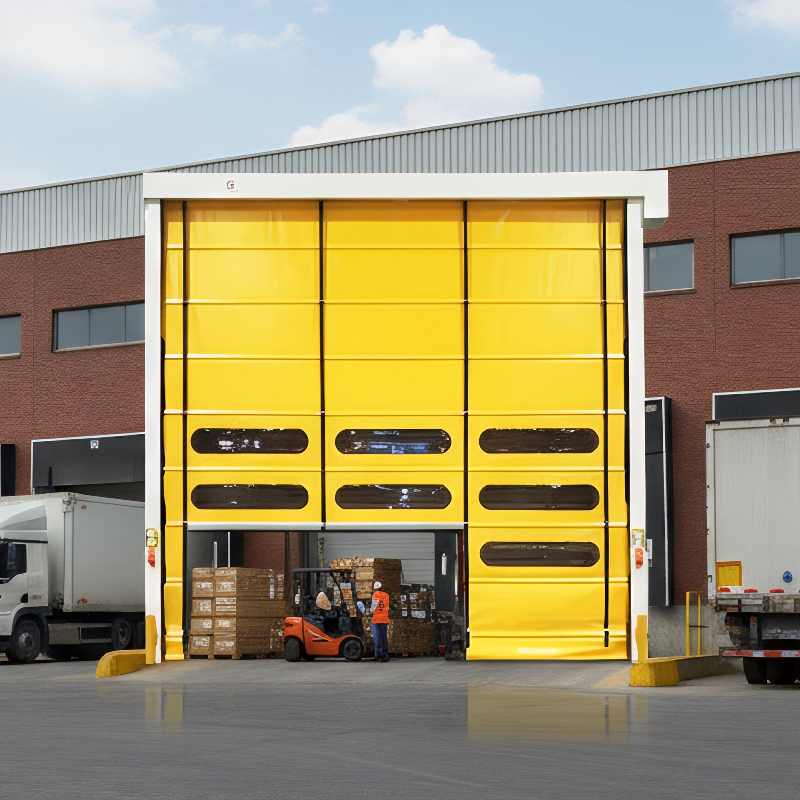 Custom Industrial Sliding Door Aluminum Alloy Insulated Vertical Lifting Door Use for Garages Workshop