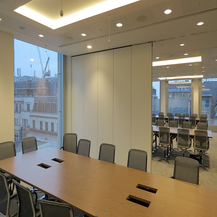 Soundproof Acoustic Folding Movable Partition Fabric Sliding Doors