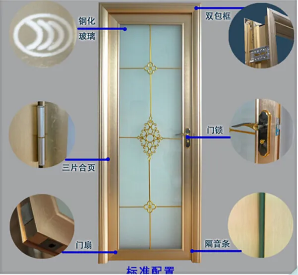 Aluminum Bathroom Door Display