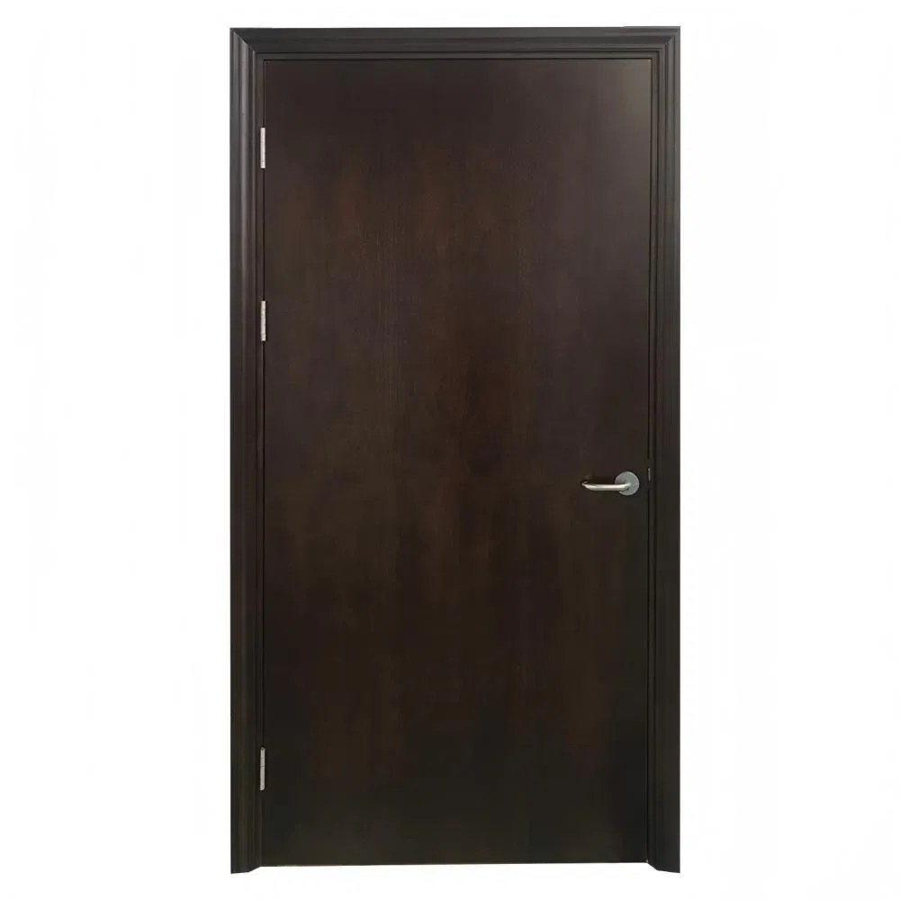 China Manufacturer Security Fire Wood Fireproof Fire Resistant Fire Rated Exterior Interior Anti-Fire Single Double Steel Wooden Door