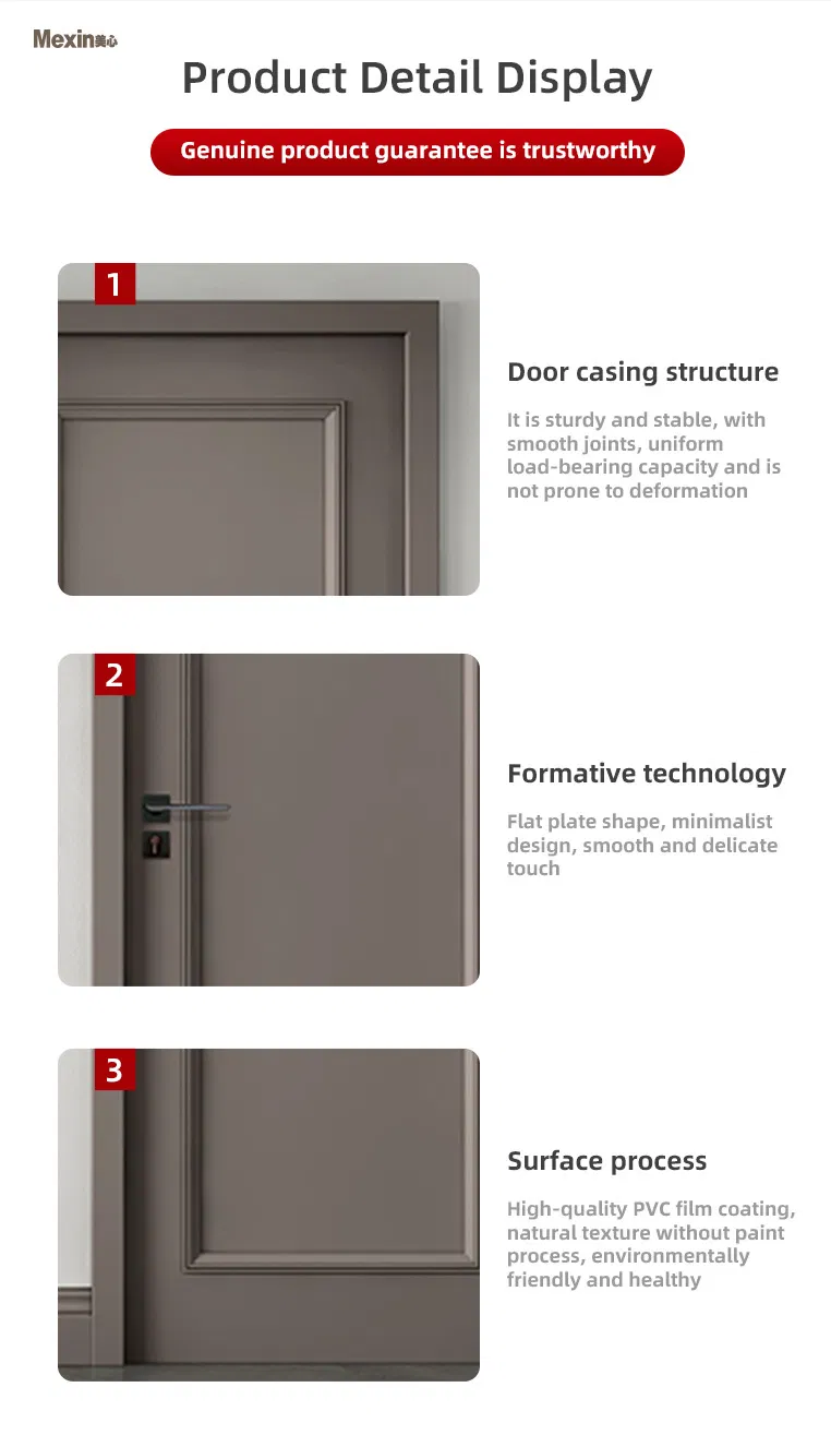Wood PVC Door Quiet Residential