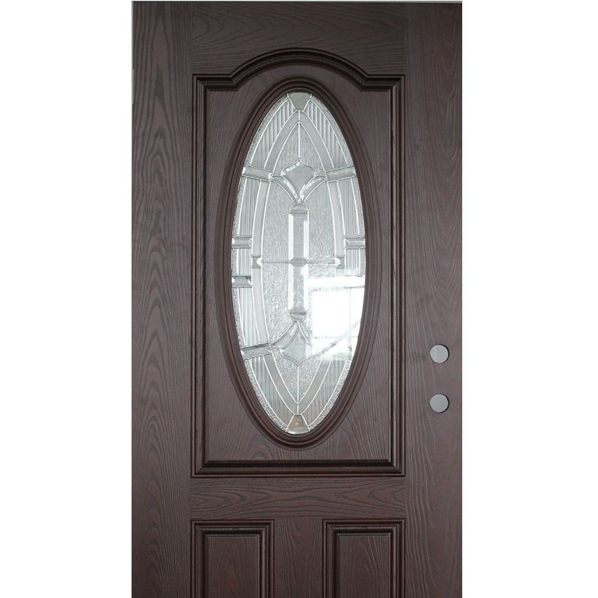 Factory Popular Design Fiberglass Exterior Door Entry Front Doors