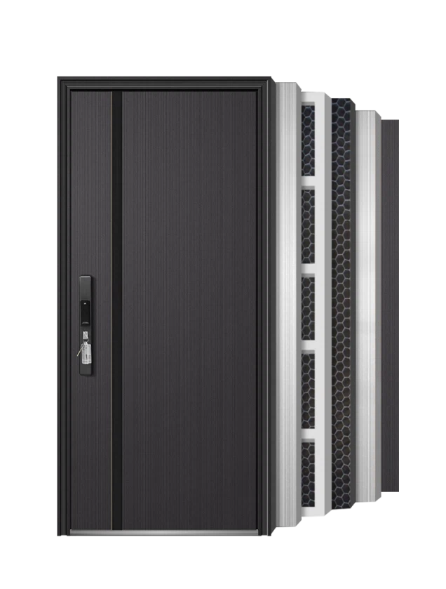 Glass Security Door Structure - Jiangsu RZ Door