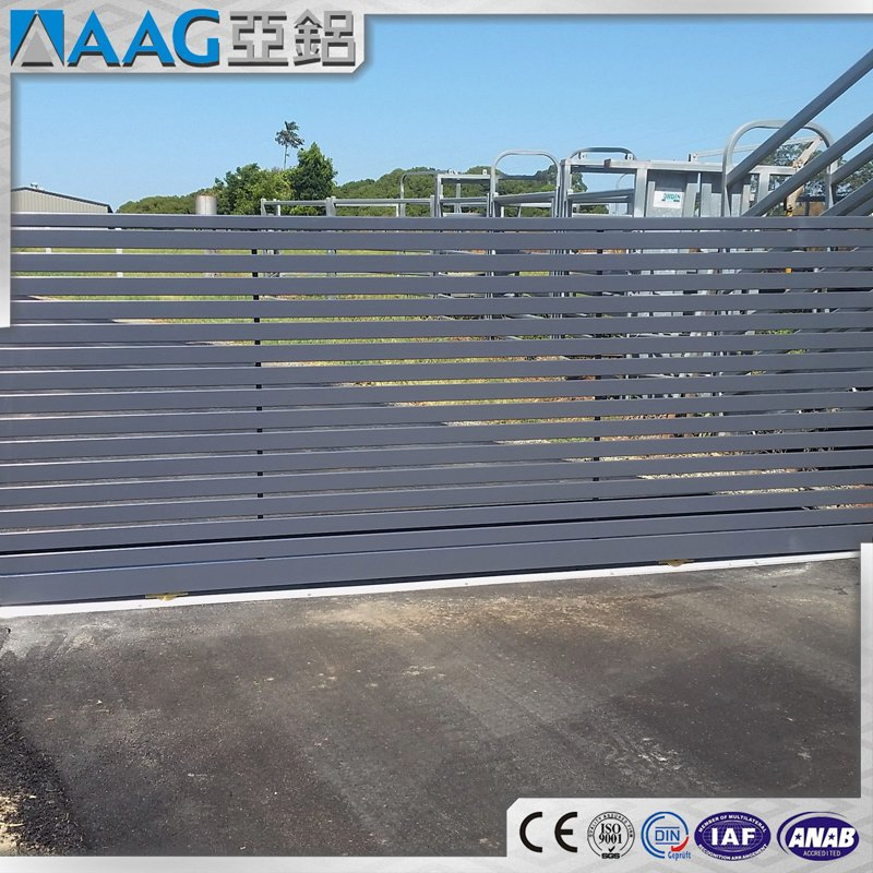 Puerta de aluminio metálica de seguridad con puerta corredera automática