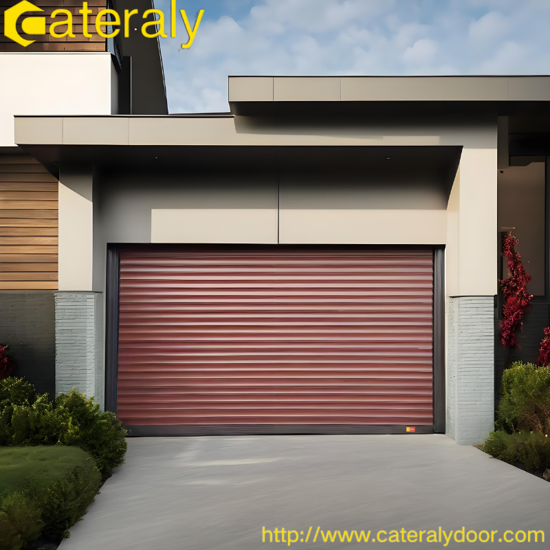 Puerta rodante de acero inoxidable resistente a la intemperie y antirrobo para la seguridad del hogar