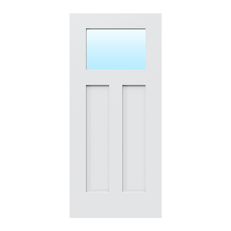 Modern Design Fiberglass Entry Door with Glazing Options