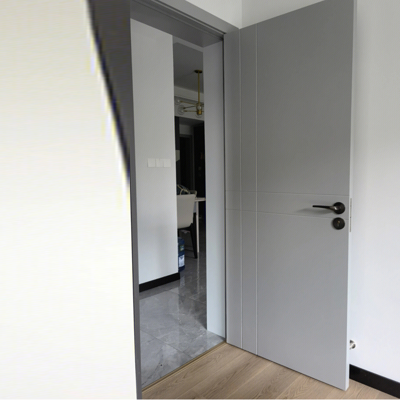 Modern Wholesale Concealed Secret Solid Wood Invisible Framless Timber Interior Hidden WPC Door