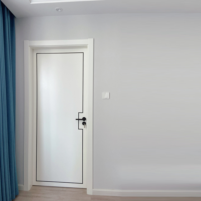 Modern Wholesale Concealed Secret Solid Wood Invisible Framless Timber Interior Hidden WPC Door