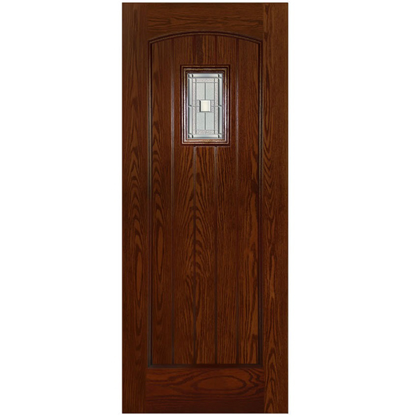 China Manufacturer Wholesale Fiberglass Entry Door with Glass