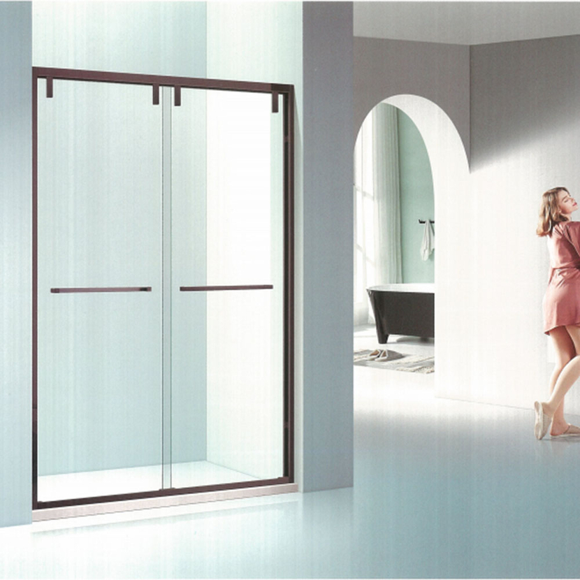 Smooth Running Enclosed Hotel Sliding Glass Bathroom Enclosure Shower Door