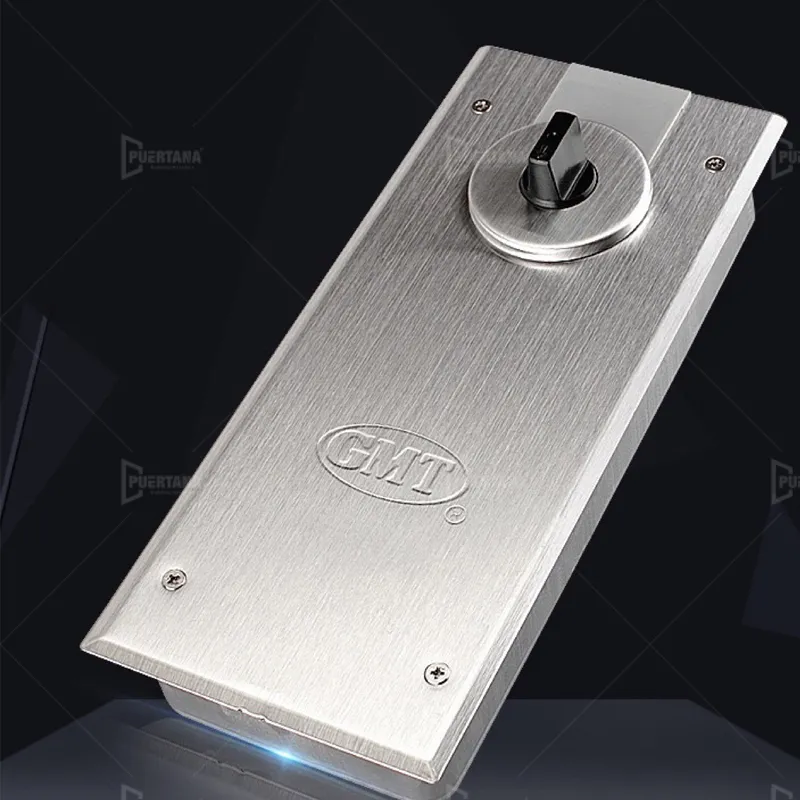 Puertas pivotantes de entrada principal de madera maciza con marco de aluminio de seguridad exterior moderno personalizado