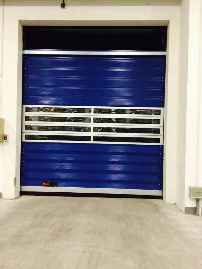 Automatic Aluminum Alloy High Speed Performance Rolling Rapid Roll up Fast Acting Roller Shutter Spiral Security Warehouse Door Garage Door