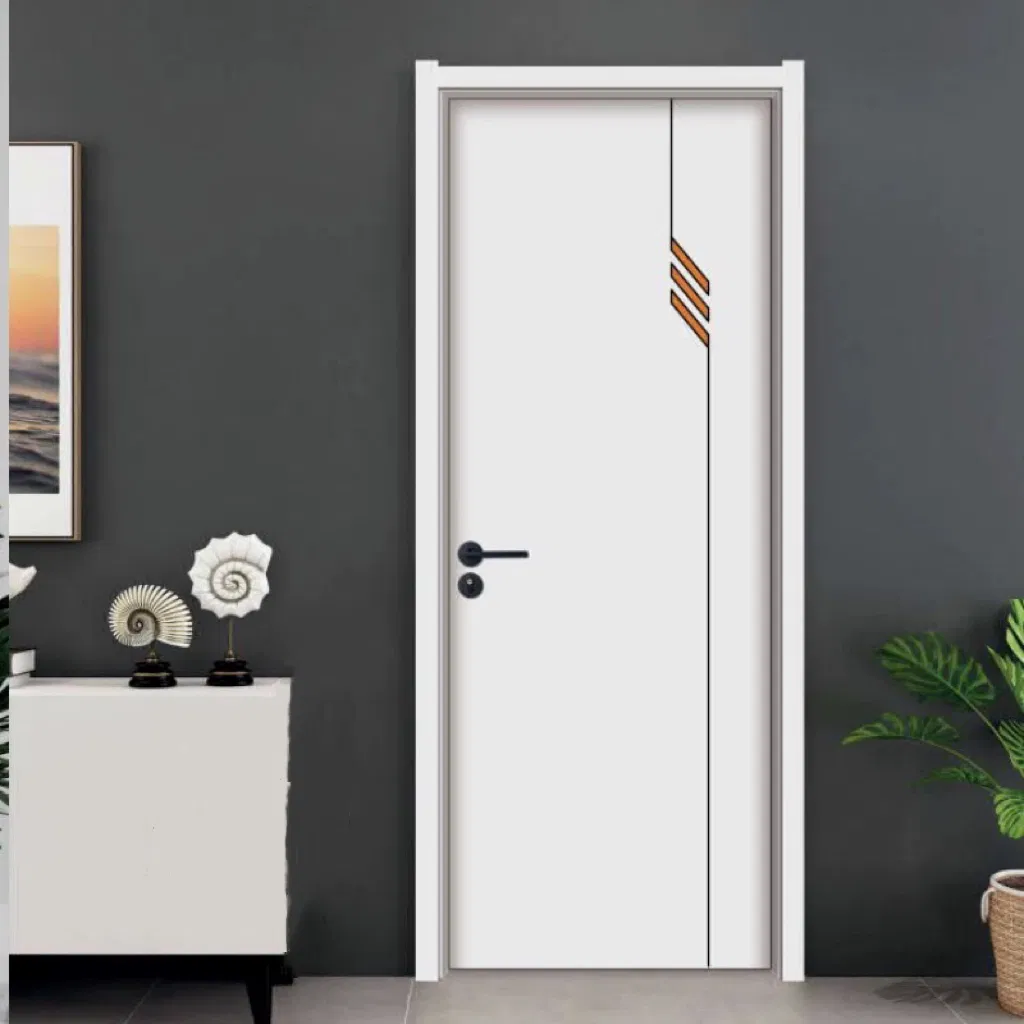 Soundproof Bedroom 45dB Stc/Acoustic Se Durable PVC Doors WPC Edge Banding Door