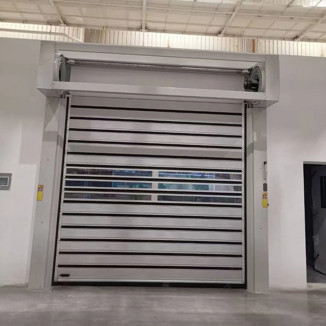 Industrial Automatic Roller Shutter High-Speed Thermal Insulated Aluminum Alloy Hard Spiral Door for Automobile Garage
