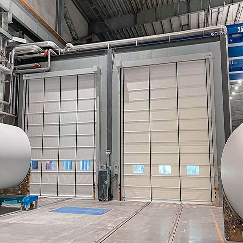 Custom Industrial Sliding Door Aluminum Alloy Insulated Vertical Lifting Door Use for Garages Workshop