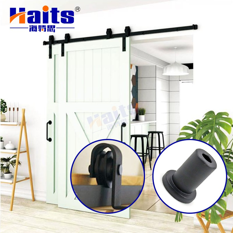 Single Track Bypass Soft Close Sliding Barn Door Accessories Matt Black