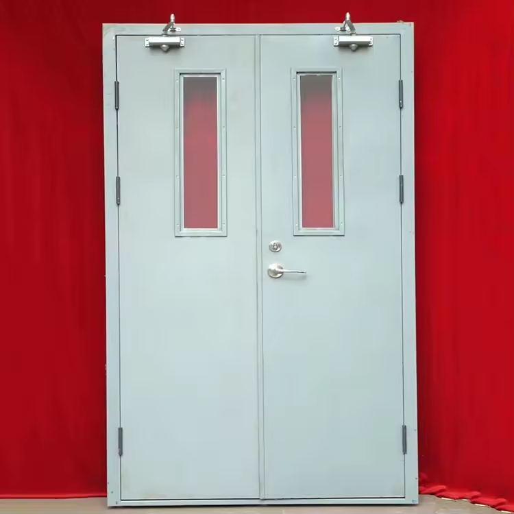Commercial 1 Hour Fire-Rated Steel Door Heavy Duty Contemporary Design Outdoor Applications Fire-Rated Features