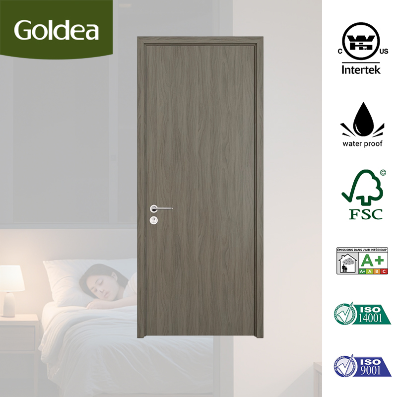 New Goldea Modern Style China Acoustic Interior Internal Wooden Soundproof Wood Door