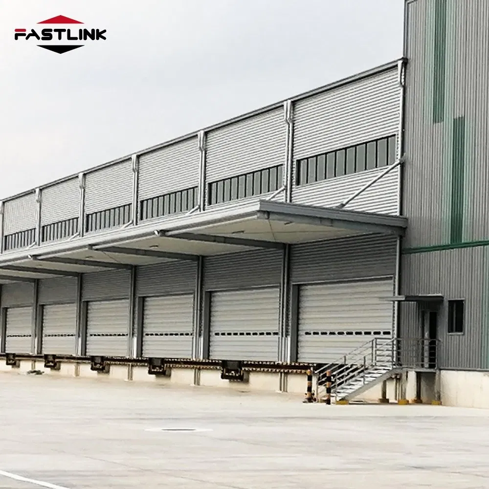 Fastlink Eco-Friendly Certification Aluminum Alloy Dust-Proof Electric Panel Lift Industrial Sectional Garage Doors