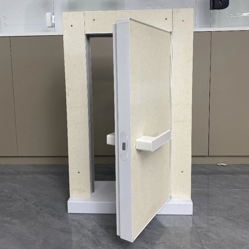 Hidden Invisible Security Aluminum and Wooden Interior Secret Swing Door